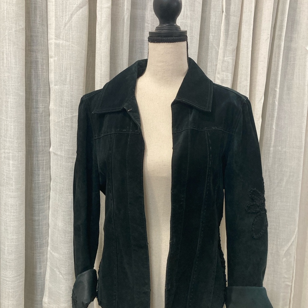 Vintage Black Suede Jacket